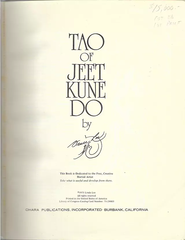 tao of jeet kune do