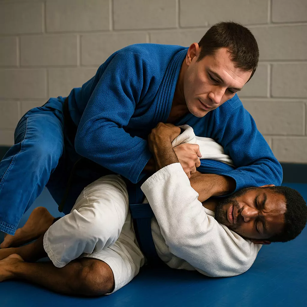 walka zawodników BJJ