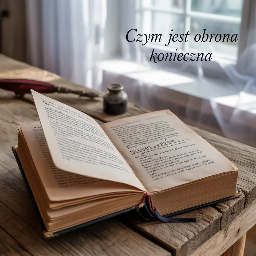 książka z ustawą o obronie koniecznej