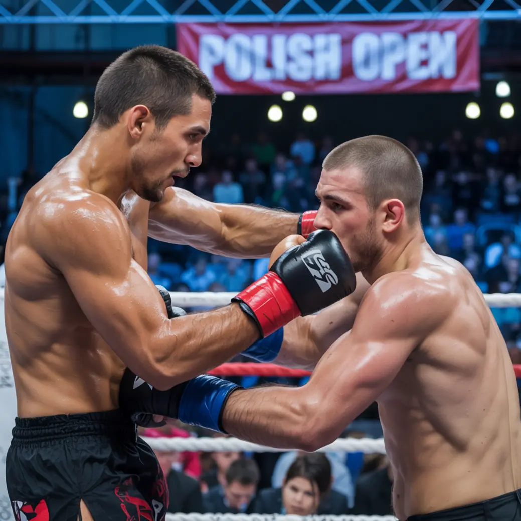 zawodnicy walczący w turnieju k1