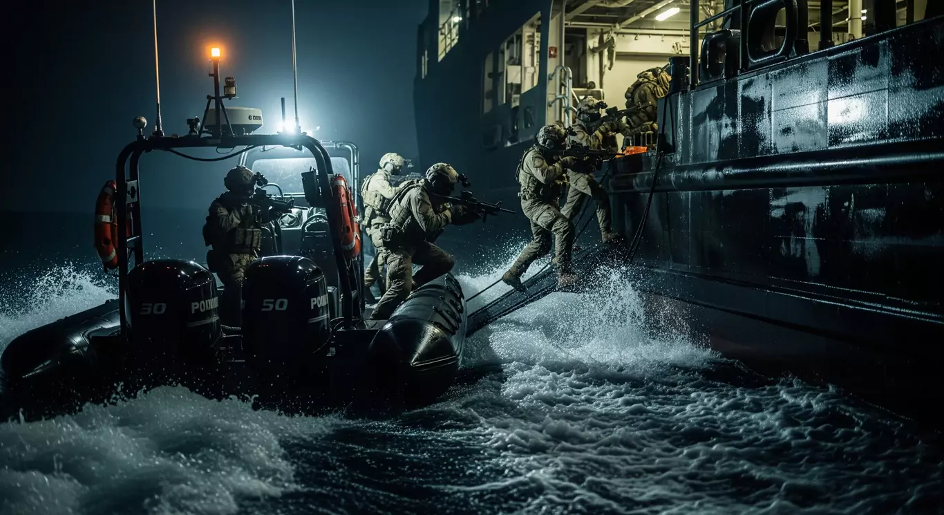 żołnierze niebieska taktyka akcja abordażowa