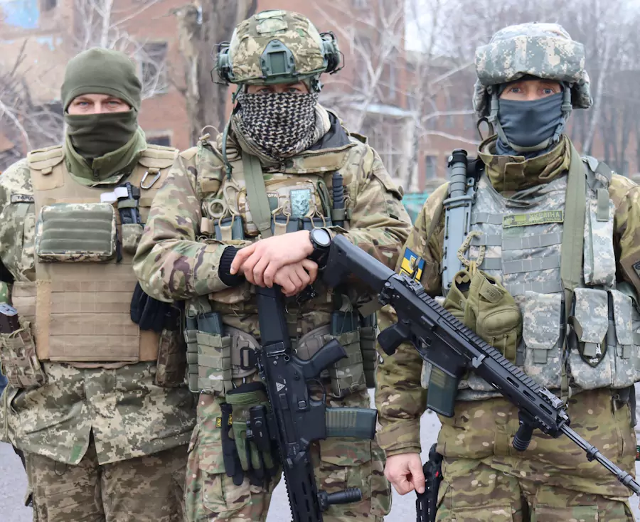 ukraińscy żołnierze z msbs grot