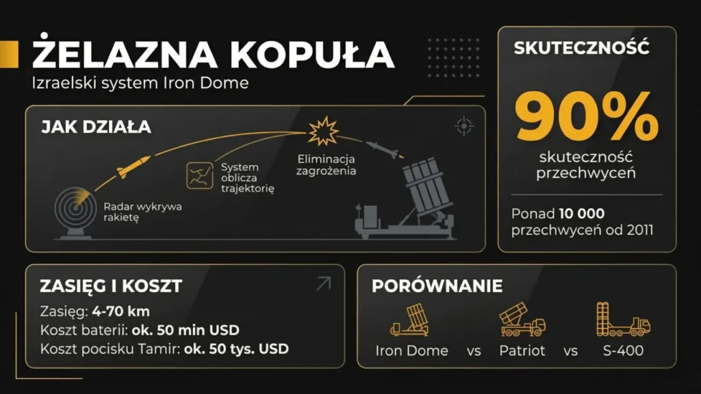 żelazna kopuła - infografika