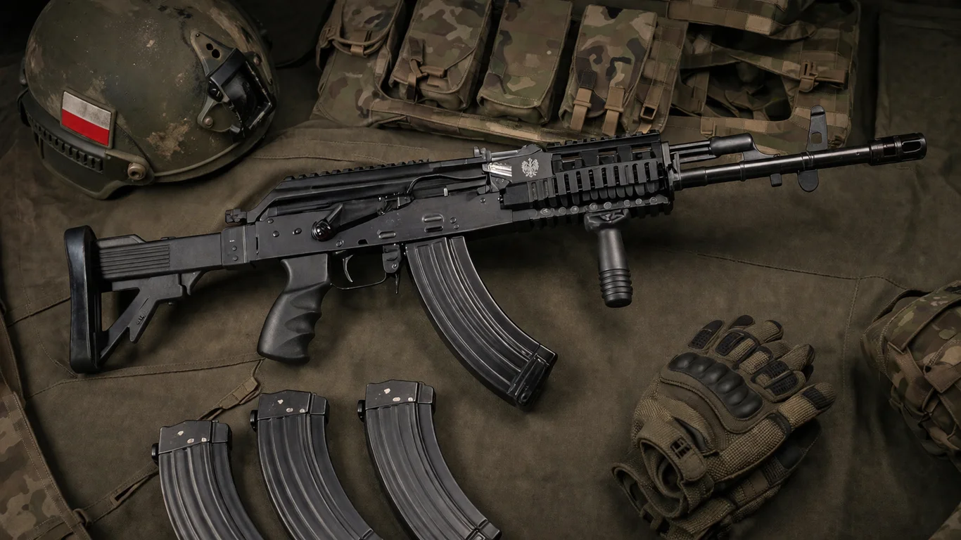 Karabin Beryl wz. 96 – polski karabinek szturmowy w pełnym oporządzeniu